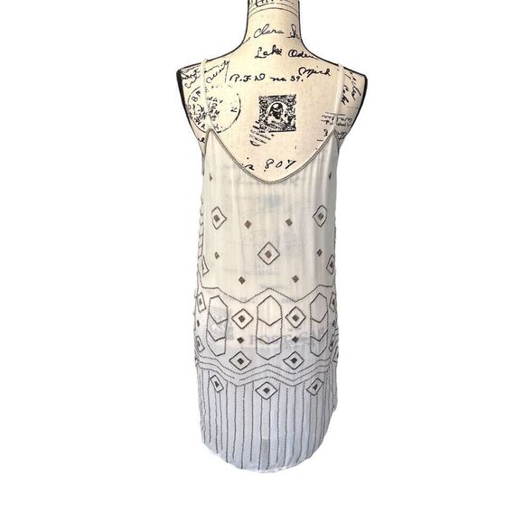 MLV Art Deco Beaded Cocktail Slip Holiday Flapper Girl Party Dress, Size S - Picture 3 of 11